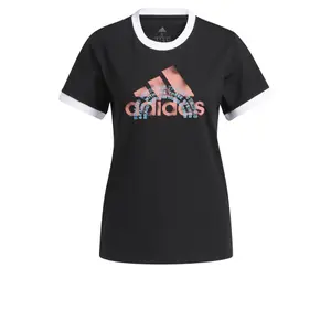 Camiseta de mujer adidas The Brand Graphic Ringer image-0