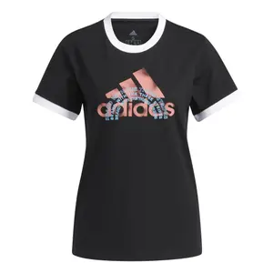 Camiseta de mujer adidas The Brand Graphic Ringer image-1