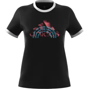 Camiseta de mujer adidas The Brand Graphic Ringer image-3
