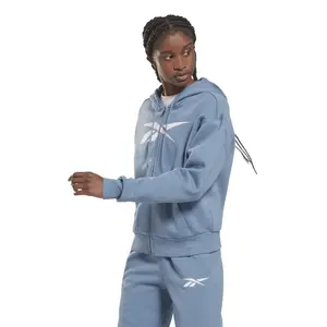 Kapuschongtröja med dragkedja för kvinnor Reebok Training Essentials Vector image-1