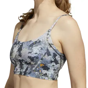 Damen-BH adidas Yoga Light Support Long Line Aop image-2