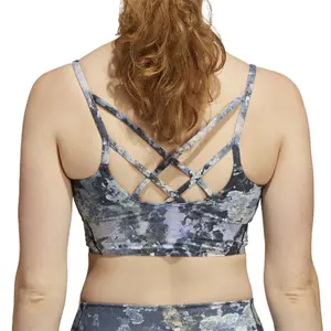 Damen-BH adidas Yoga Light Support Long Line Aop image-4