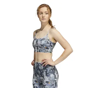 Damen-BH adidas Yoga Light Support Long Line Aop image-1