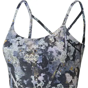 Damen-BH adidas Yoga Light Support Long Line Aop image-0