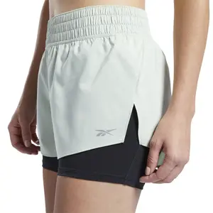 Short de running 2 en 1 femme Reebok image-4