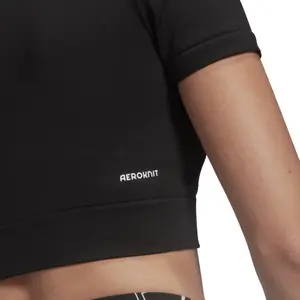 T-shirt för kvinnor adidas Aeroknit Seamless Fitted Cropped image-5