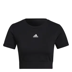 T-shirt för kvinnor adidas Aeroknit Seamless Fitted Cropped image-0