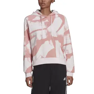 Women's hooded sweatshirt adidas Essentials Print Relaxed image-3