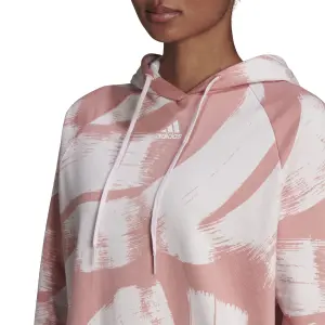 Women's hooded sweatshirt adidas Essentials Print Relaxed image-6