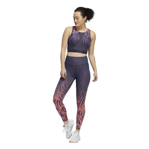 Women's bra adidas Training Light-Support Long-Line Tiger-Print image-5