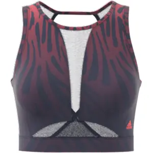 Women's bra adidas Training Light-Support Long-Line Tiger-Print image-2