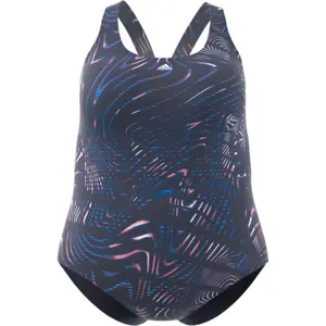 Women's swimsuit adidas Souleaf Graphic 3-Stripes (Plus Size) image-0