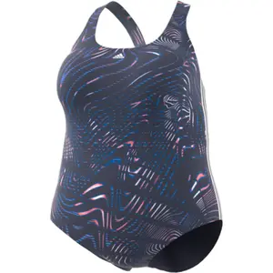 Women's swimsuit adidas Souleaf Graphic 3-Stripes (Plus Size) image-1
