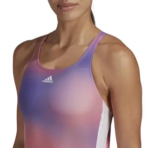 Women's swimsuit adidas Melbourne Print 3-Stripes image-4