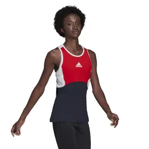 Camiseta de tirantes para mujer adidas Designed 2 Move Colorblock Sport image-3