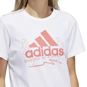 Camiseta de mujer adidas Running Logo Graphic image-5