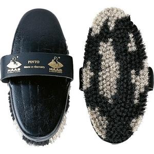 16110061-horse-brush-haas-pinto-black-200x85-mm