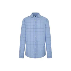 Langarmshirt Hackett Linen Windowpane