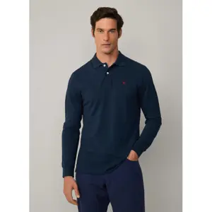 Langärmeliges Polo-Shirt Hackett Logo Slim Fit image-2