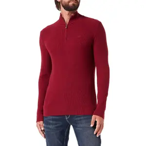 Trøje med halv lynlås Hackett Lambswool image-2