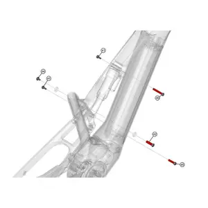 Visserie pro uchycení tlumiče Haibike Pinion IGB