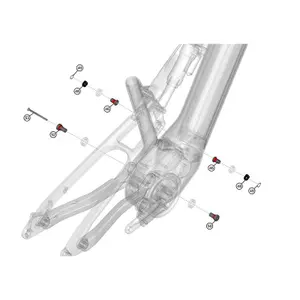 Visserie e pivot principal Haibike Pinion IGB