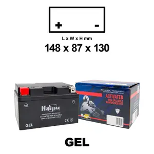 Motorfiets accu Haijiu HTX12-GEL