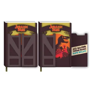 cuaderno a5 inspirado en las puertas Half Moon Bay Jurassic Park image-0