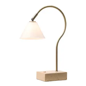 Portable brass desk lamp Halo Design Question image-0