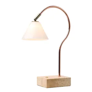 Portable brass desk lamp Halo Design Question image-0