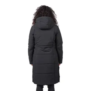Women's long hooded down jacket Hannah Nona image-4