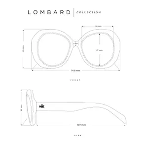 Lunettes de soleil femme Hanukeii Lombarde image-5