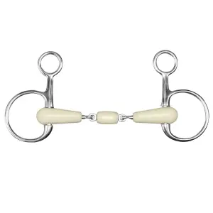 Two-rings bit for double break horse Happy Mouth image-0