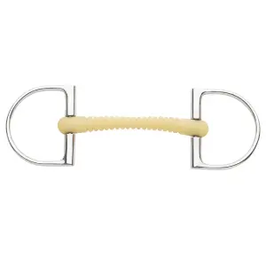 D-ring bit for horse Happy Mouth Ribbed Bar Pro King image-0