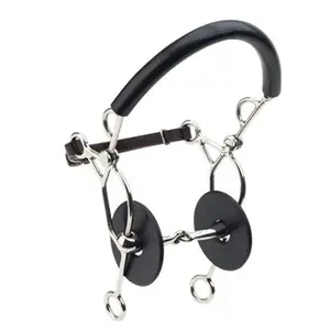 Combined bit for horse Happy Mouth Hollow Hackamore