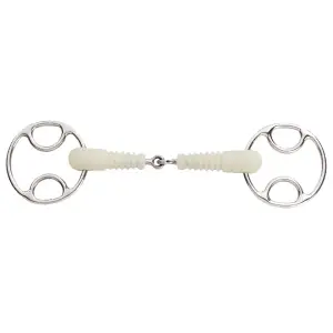 Single horse bit Happy Mouth Ribbed Loop image-0