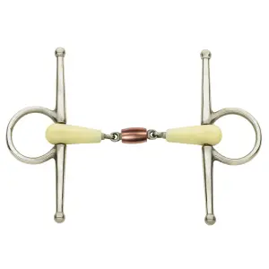 Double Jointed Copper Roller Horse Needle Bit Happy Mouth