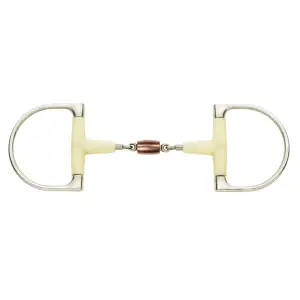 Mors Verdun for Horse Double Jointed with Copper Roller Happy Mouth