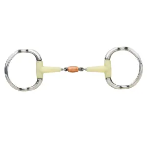 Double Jointed Bits for Horses with Copper Roller Happy Mouth