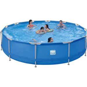 Outdoor playground tubular pool with pump Happy People image-2