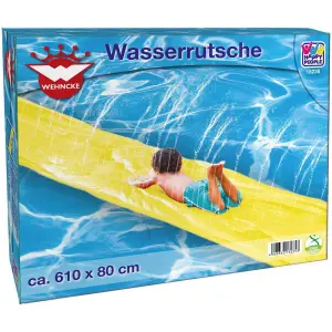 Outdoor playground slide with water mat Happy People image-0