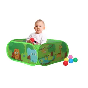 Baby playpen with 50 balls Happy Sun Pop-up image-0