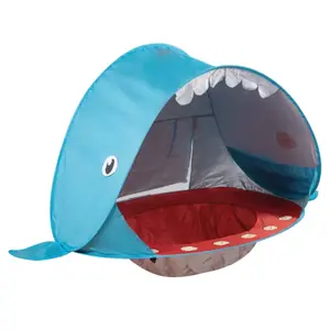 Outdoor play tent with pool Happy Sun Balena Pop-up image-0
