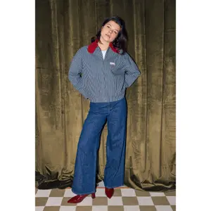 Jeansjacke Damen Happymess image-1