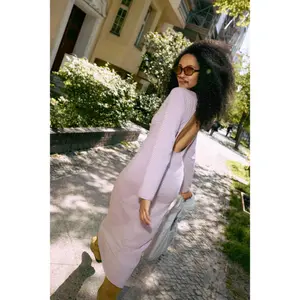 Robe midi manches longues femme Happymess image-4