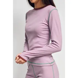 Women's Thermoregulating Long Sleeve Wool T-Shirt Happymess image-1