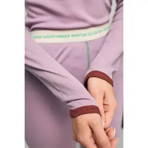 Women's Thermoregulating Long Sleeve Wool T-Shirt Happymess image-2