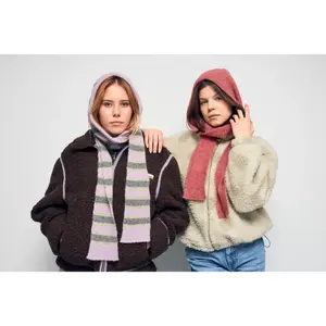 Wool Hooded Scarf Women Happymess image-2