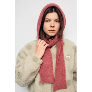 Wool Hooded Scarf Women Happymess image-1