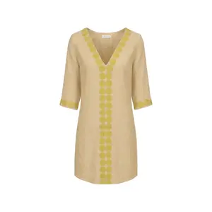 Női rövid vászonruha Haris Cotton